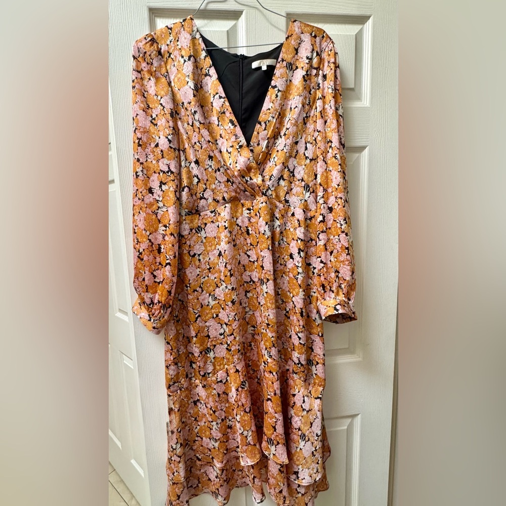 Wayf Ruffle Midi Dress